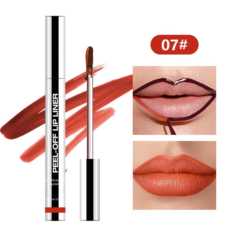 Peel-Off Lip Liner – Waterproof, Long-Lasting Matte Tint & Contour Liner for All-Day Color