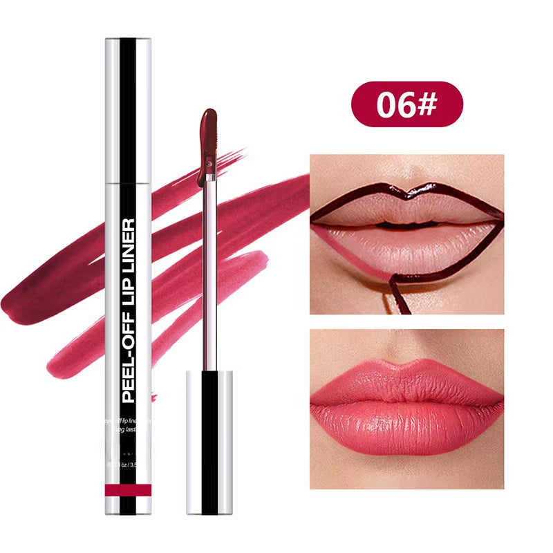Peel-Off Lip Liner – Waterproof, Long-Lasting Matte Tint & Contour Liner for All-Day Color