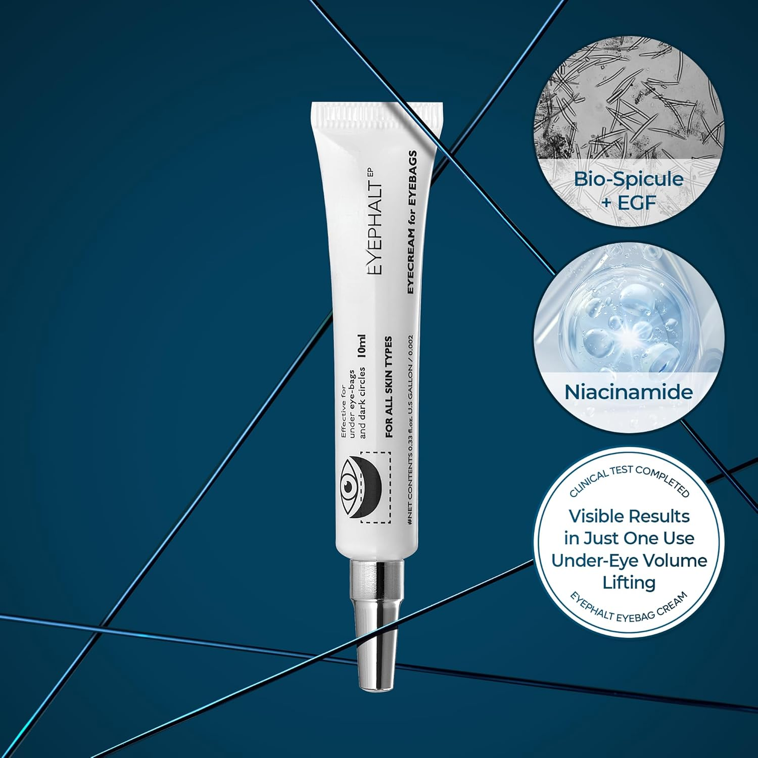 Eyephalt Miracle Repair Cream – EGF-Infused Under Eye Savior (0.33 Fl.Oz)